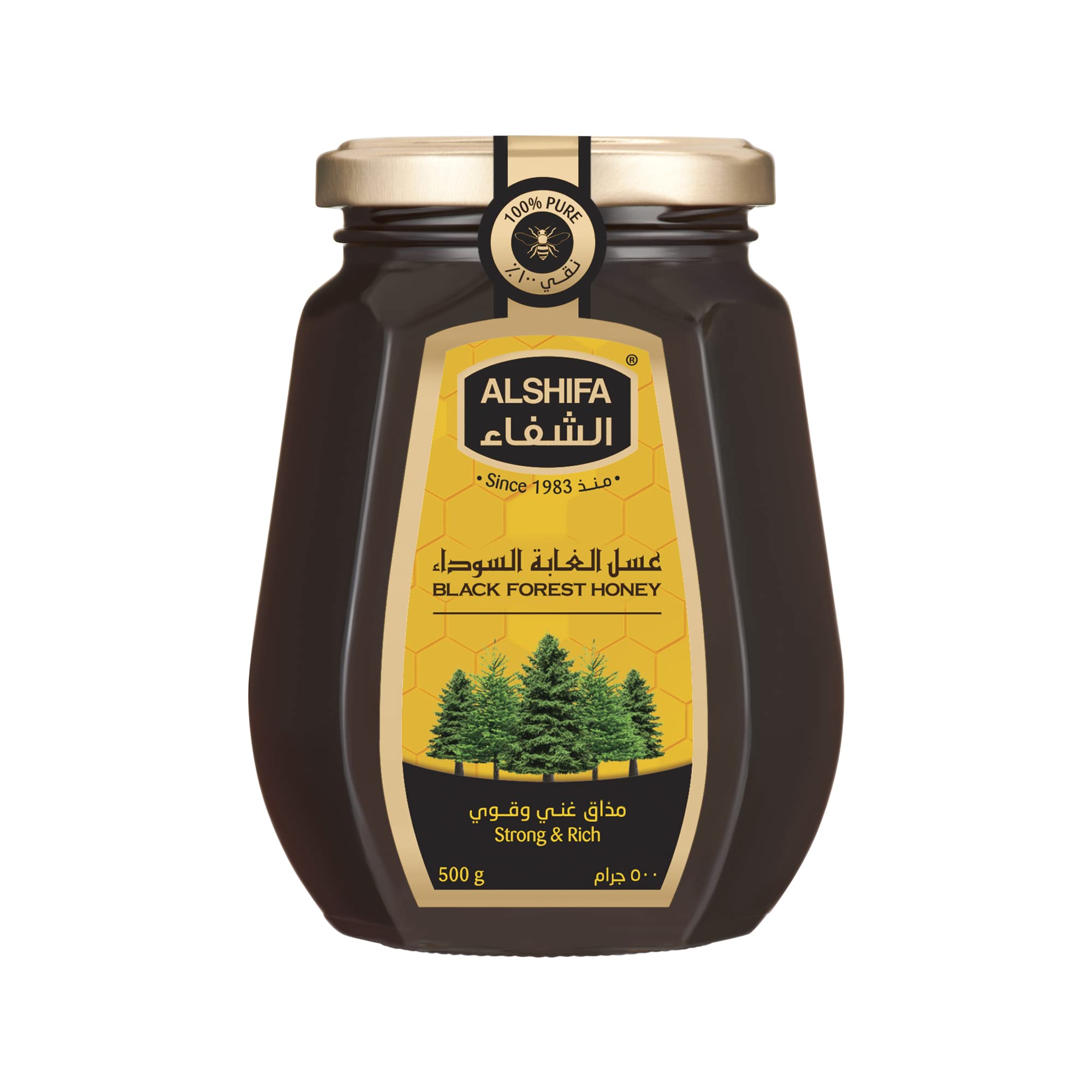 العجلان  عسل الغابة السوداء  500 جرام