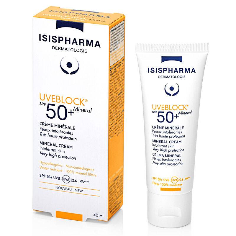 ايزيس يو في بلوك SPF50مع كريم معدني 40 مل